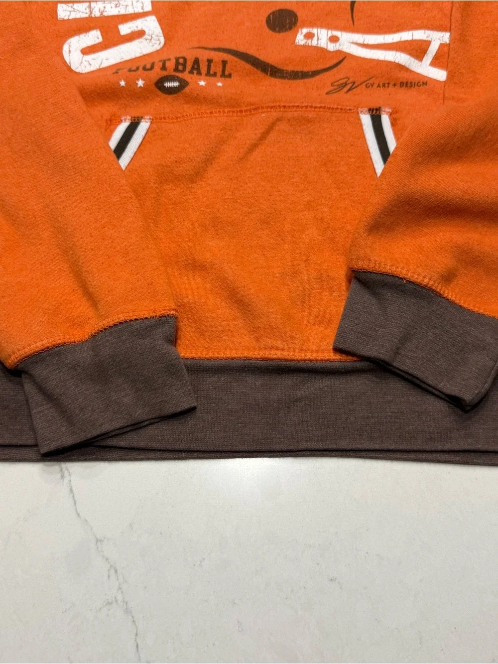 Cleveland Browns Football GV Art & Design Turtleneck Hoodie Sweater